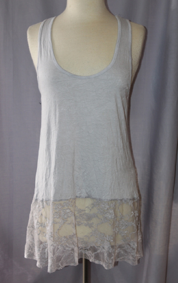 Surrealist Hudson Tank with Lace Bottom