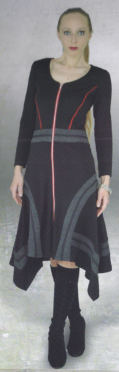 Dzhavael Couture Zip Front Dress